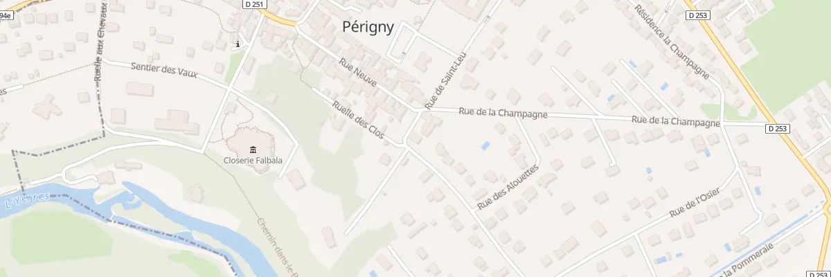 Plan du 1 Rue de la Chaussée de l’Etang à Périgny