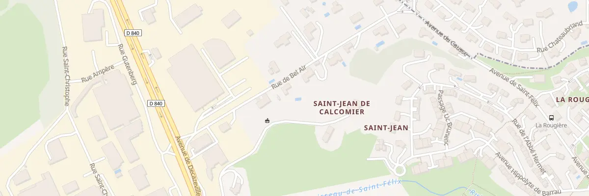 Plan du 8 Rue Bel Air à Rodez