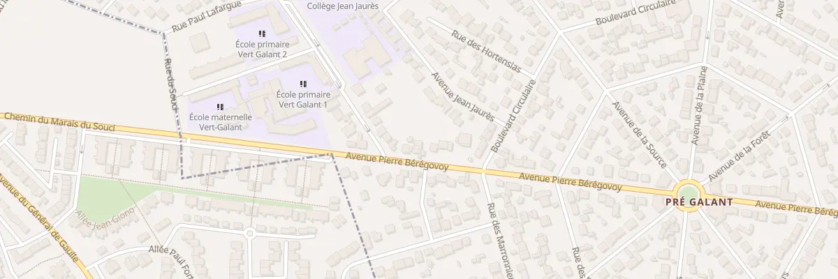 Plan du 80 Av Pierre Bérégovoy à Villepinte