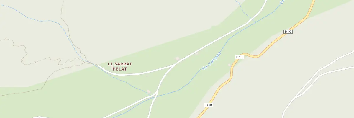 Plan du Sarrat Pelat à Massac