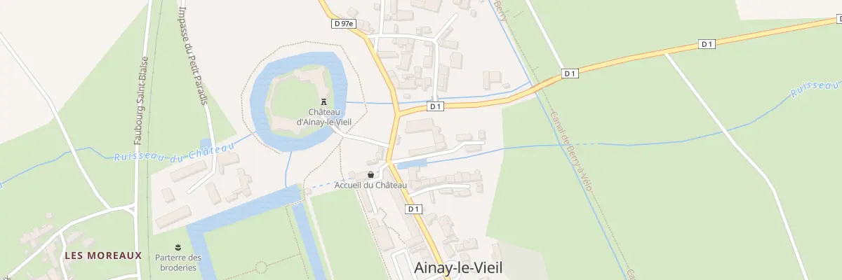 Plan du 12 Rue du Chateau à Ainay-le-Vieil
