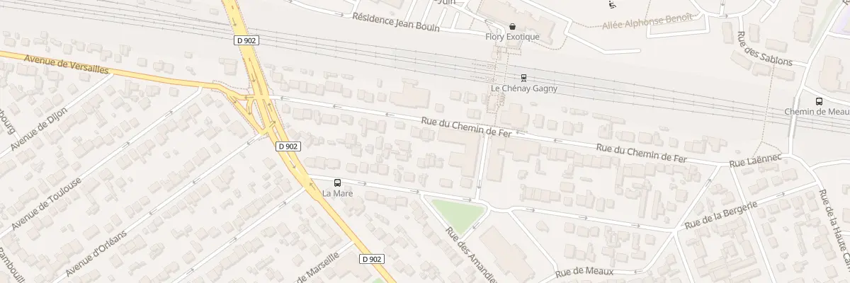 Plan du 49 Rue du Chemin de Fer à Gagny