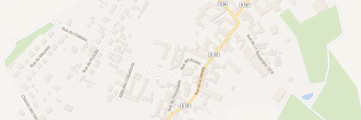 Plan du 8 Rue des Ecoles au Plessier-Rozainvillers