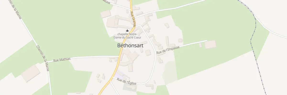 Plan du 1 Rue de la Place à Béthonsart