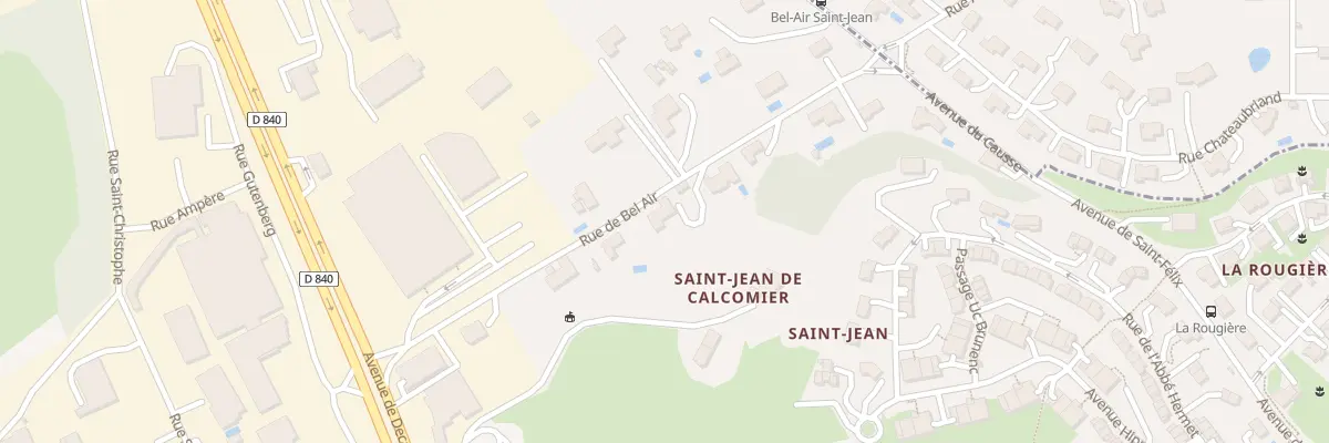 Plan du 10 Rue Bel Air à Rodez