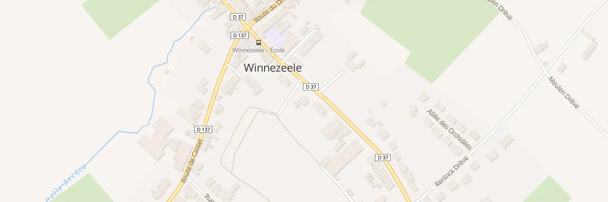 Plan du 98 Rte de Steenvoorde à Winnezeele