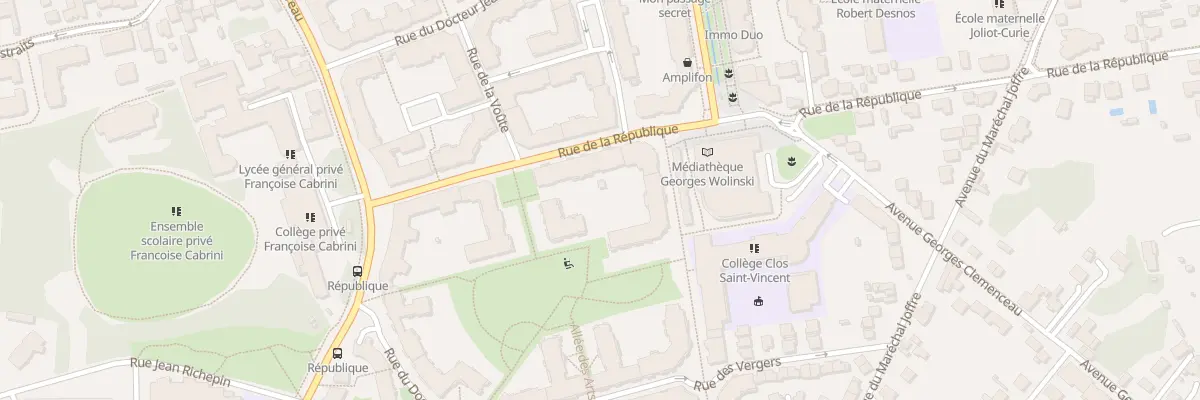 Plan du 18 Rue de la République à Noisy-le-Grand