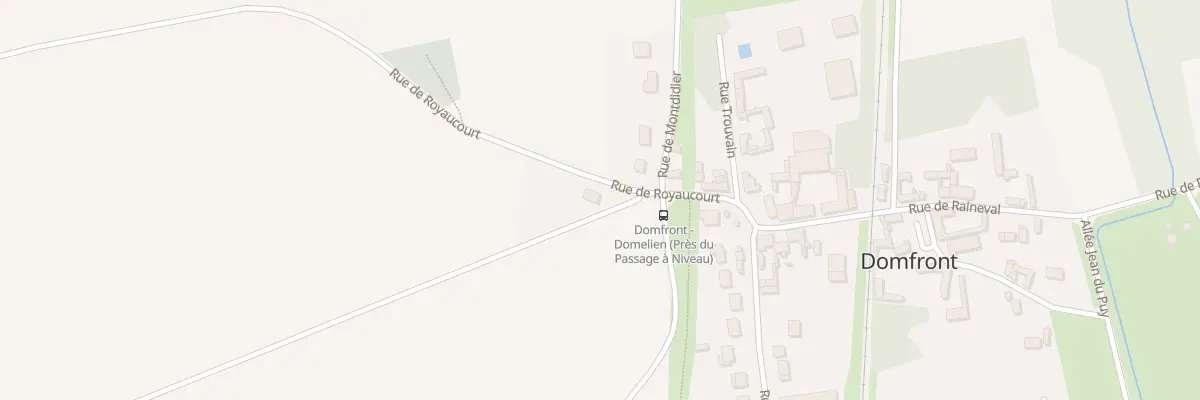 Plan du 1 Rue de Royaucourt à Domfront