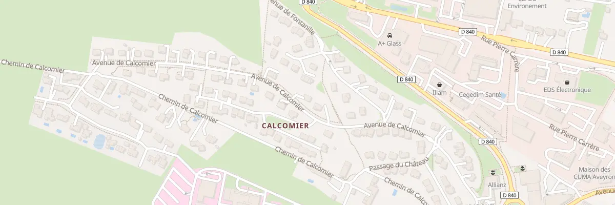 Plan du 358 Av de Calcomier à Rodez