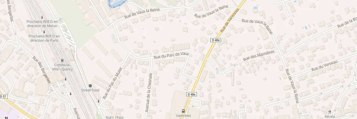 Plan du 16 Rue du Parc de Vaux à Combs-la-Ville