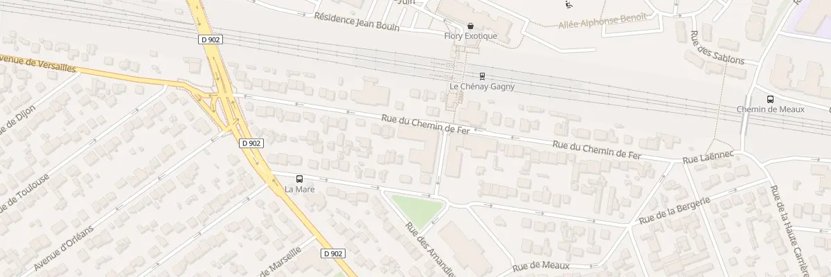 Plan du 43 Rue du Chemin de Fer à Gagny