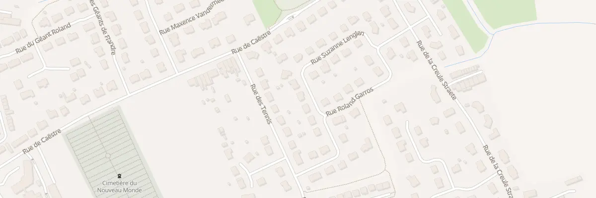 Plan du 24 Rue Suzanne Lenglen à Hazebrouck