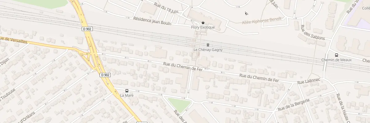 Plan du 52 Rue du Chemin de Fer à Gagny