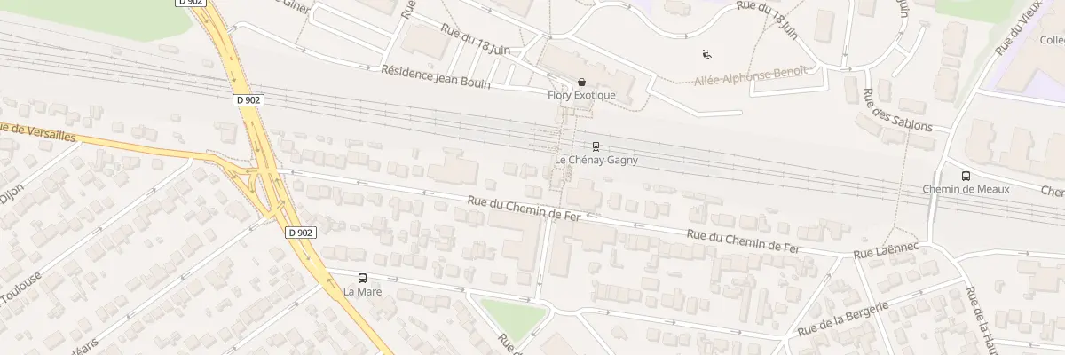 Plan du 52B Rue du Chemin de Fer à Gagny