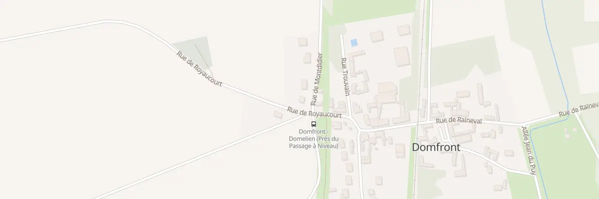 Plan du 1 Rue de Montdidier à Domfront