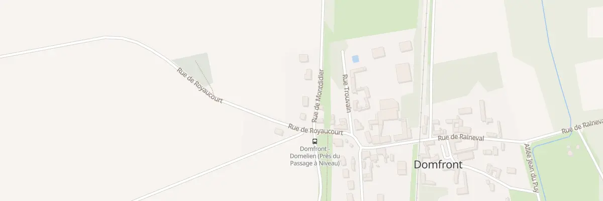 Plan du 1B Rue de Montdidier à Domfront
