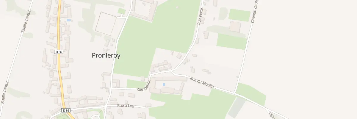 Plan du 1 Rue Verte à Pronleroy