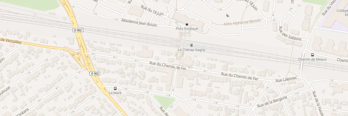 Plan du 50 Rue du Chemin de Fer à Gagny