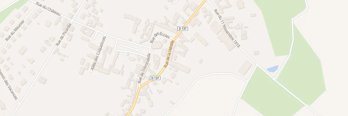 Plan du 3 Rue de la Herelle au Plessier-Rozainvillers