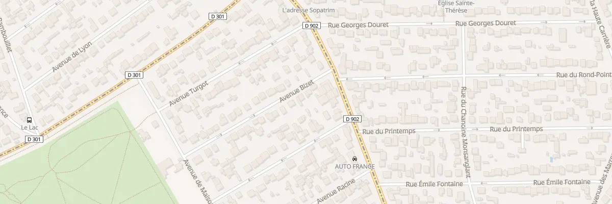 Plan du 28 Av Bizet à Neuilly-sur-Marne