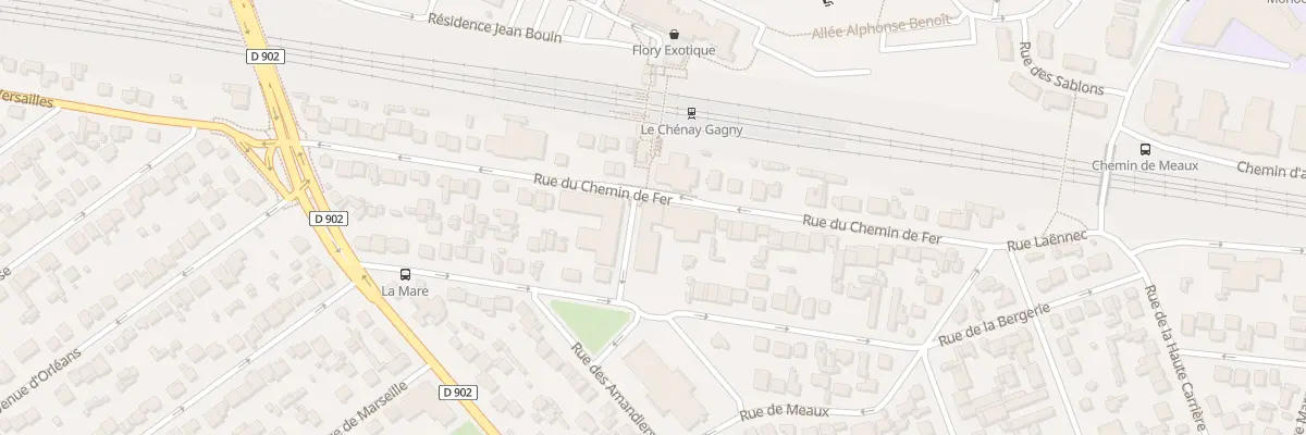 Plan du 39 Rue du Chemin de Fer à Gagny