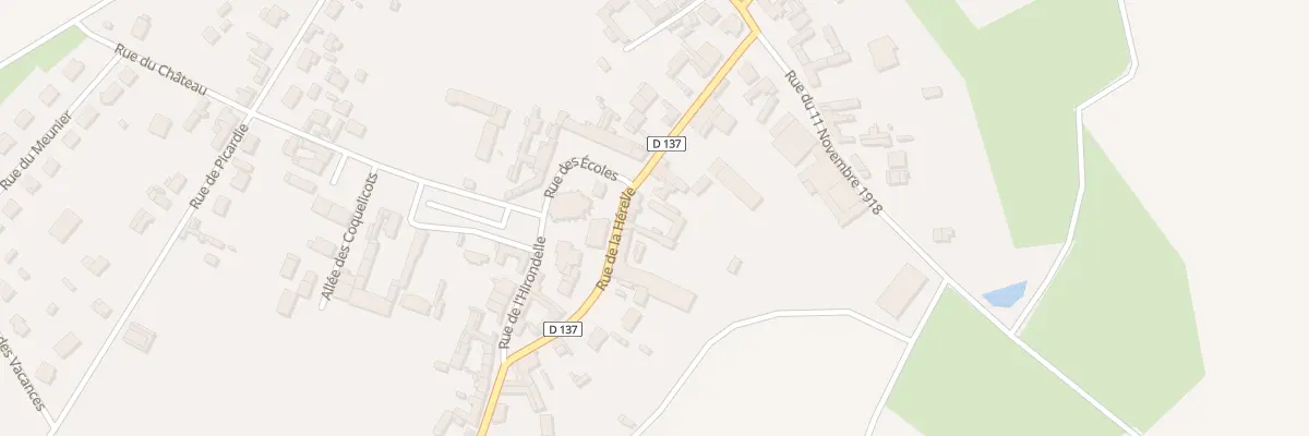 Plan du 1 Rue de la Herelle au Plessier-Rozainvillers