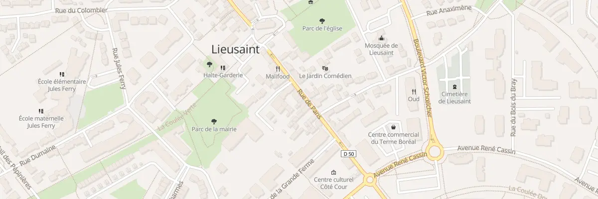 Plan du 68 Rue de Paris à Lieusaint