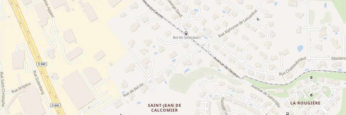 Plan du 11 Rue Bel Air à Rodez