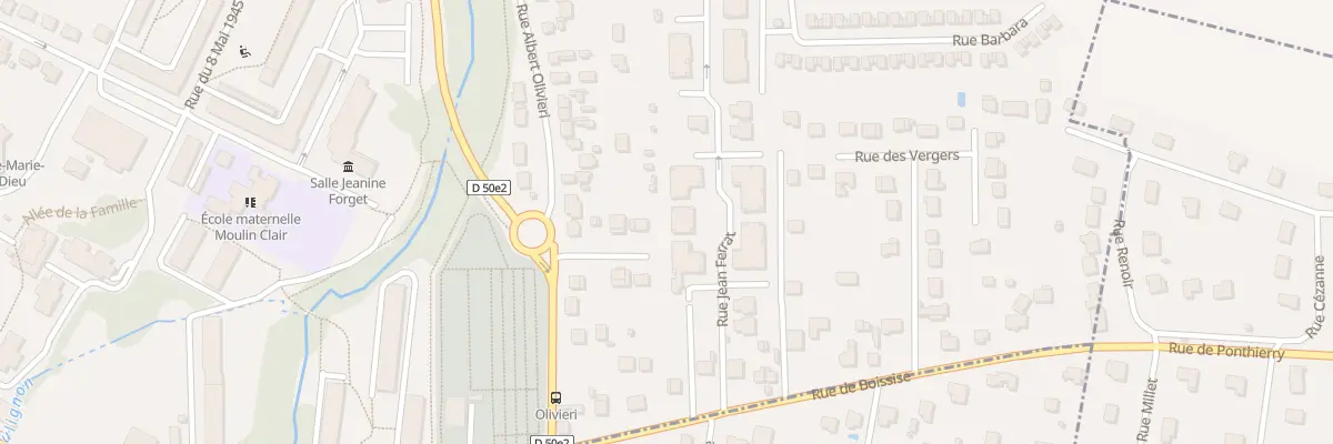 Plan du 7 Rue Jean Ferrat à Saint-Fargeau-Ponthierry