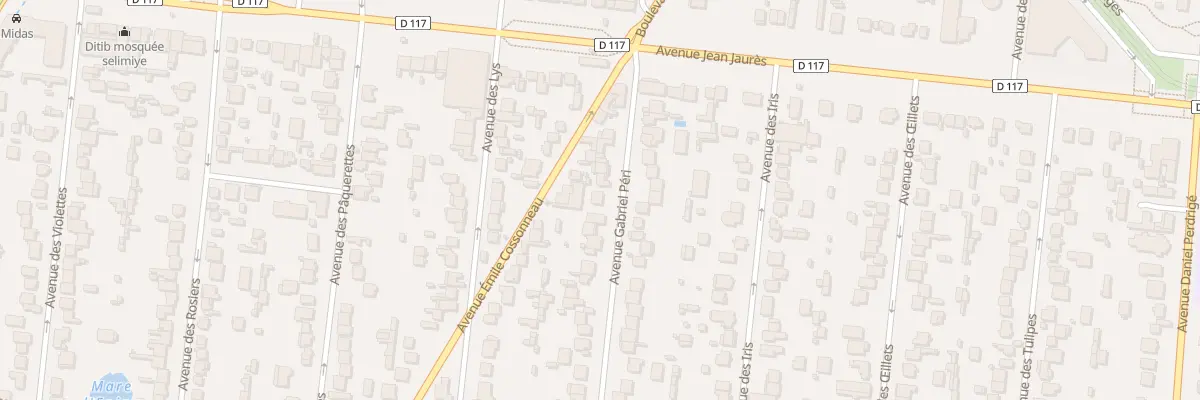 Plan du 22 Av Gabriel Péri à Montfermeil