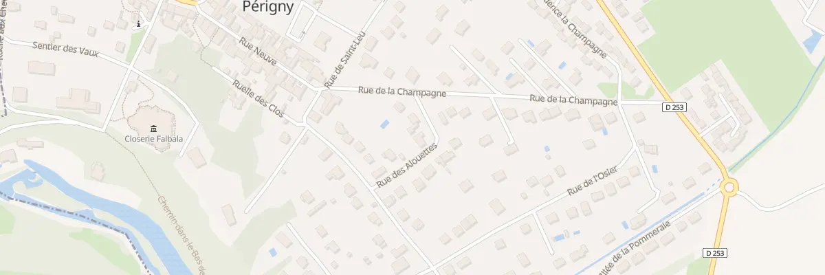 Plan du 9002 Rue de la Chaussée de l’Etang à Périgny