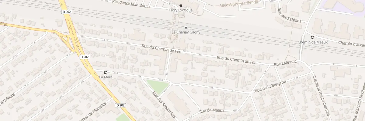 Plan du 37 Rue du Chemin de Fer à Gagny