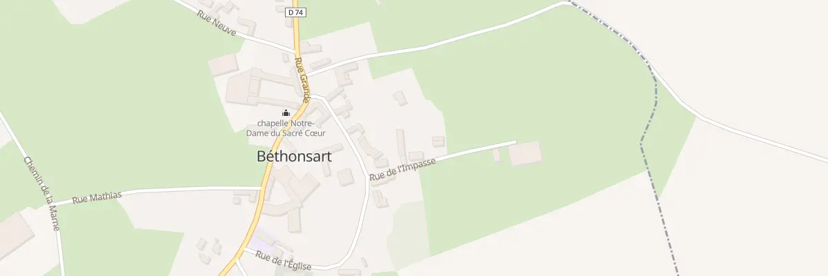 Plan du 3 Rue de l’Impasse à Béthonsart