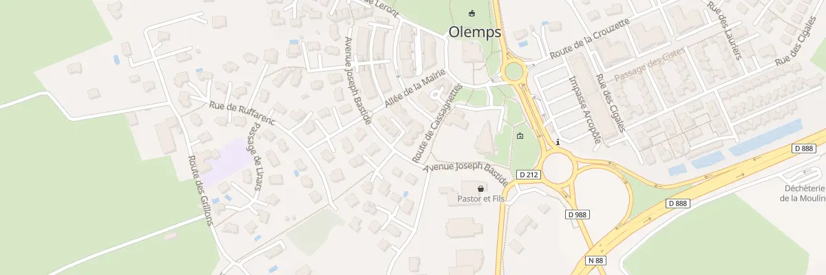 Plan du 6 Rue de Cassagnettes à Olemps