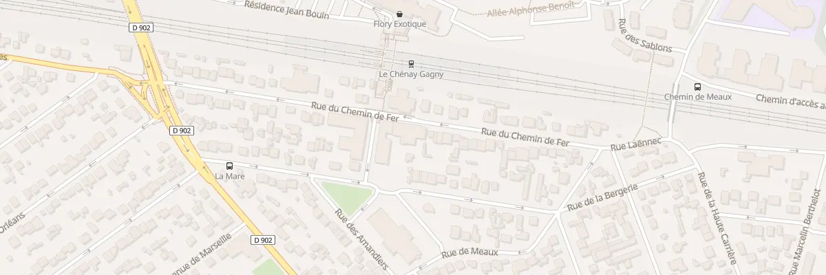 Plan du 33 Rue du Chemin de Fer à Gagny