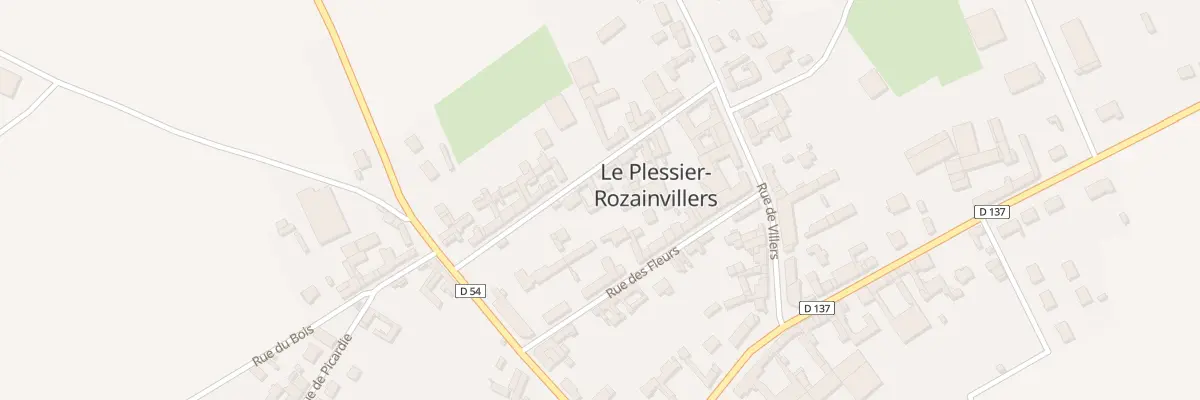 Plan du 12 Rue des Vergeaux au Plessier-Rozainvillers