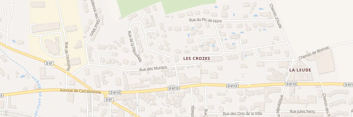 Plan du 6 Rue des Crozes à Capendu