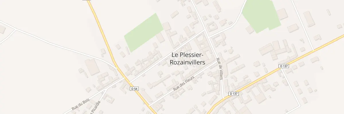 Plan du 14 Rue des Vergeaux au Plessier-Rozainvillers