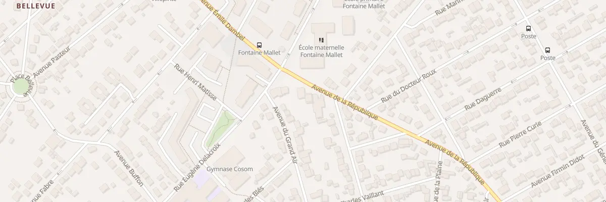 Plan du 89 Av Republique à Villepinte