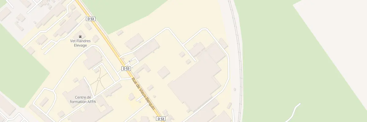 Plan du 55 Rue de Vieux-Berquin à Hazebrouck