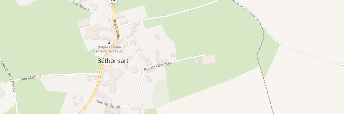 Plan du 5 Rue de l’Impasse à Béthonsart