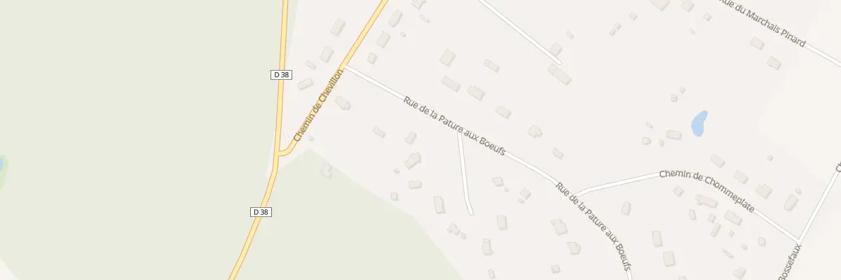 Plan du 8 Rue de la Pâture aux Boeufs à Chailly-en-Gâtinais