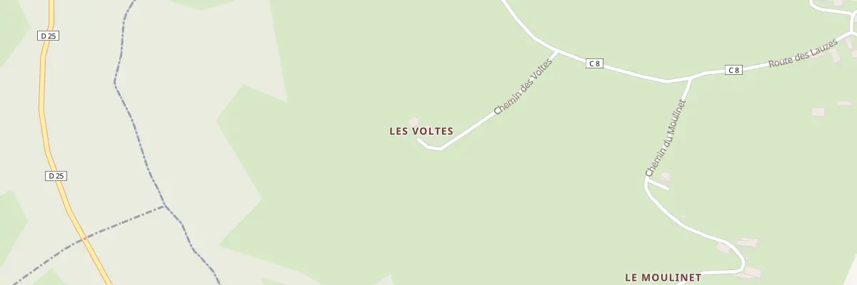 Plan du 5133 Les Voltes à Comps-la-Grand-Ville