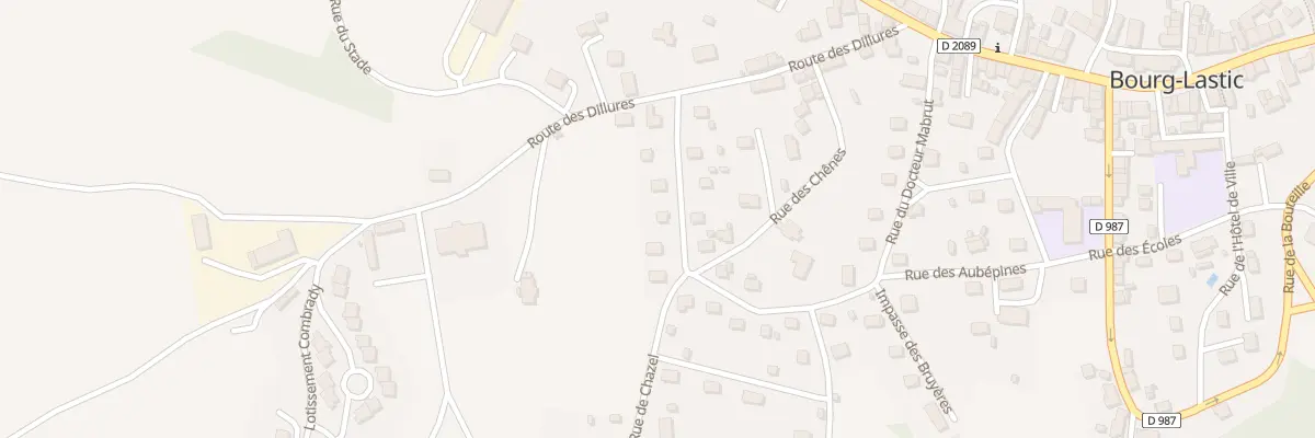 Plan du 21 Rue du Docteur Mabrut à Bourg-Lastic