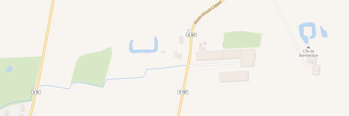 Plan du 1 Rte d’Oost-cappel à Bambecque