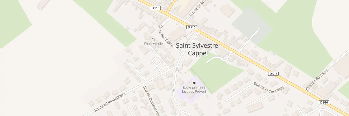 Plan du 1 Pl de l’Eglise à Saint-Sylvestre-Cappel
