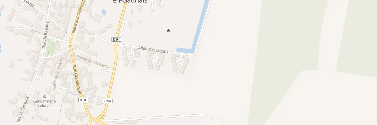 Plan du 2 All des Tritons à Corbeilles