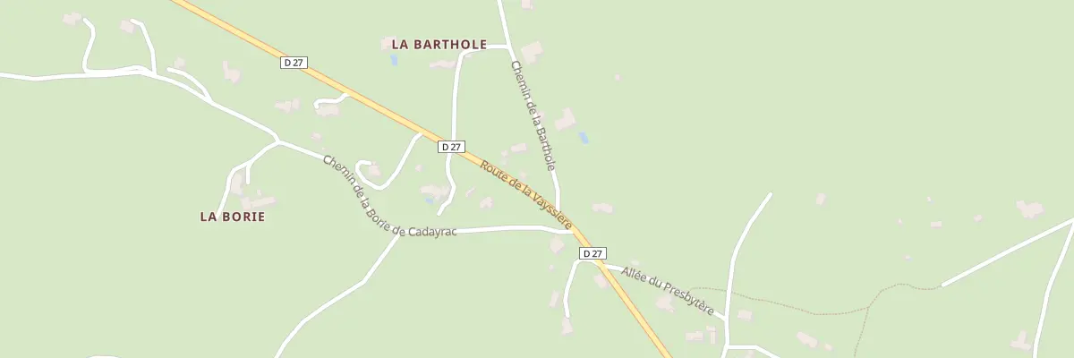 Plan du 5578C La Barthole à Salles-la-Source