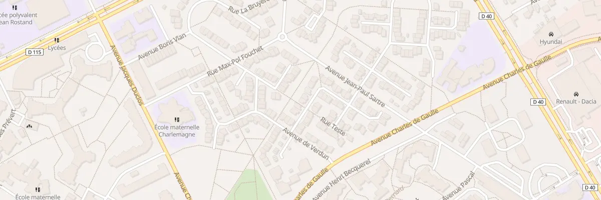 Plan du 7 Rue Laborde à Villepinte