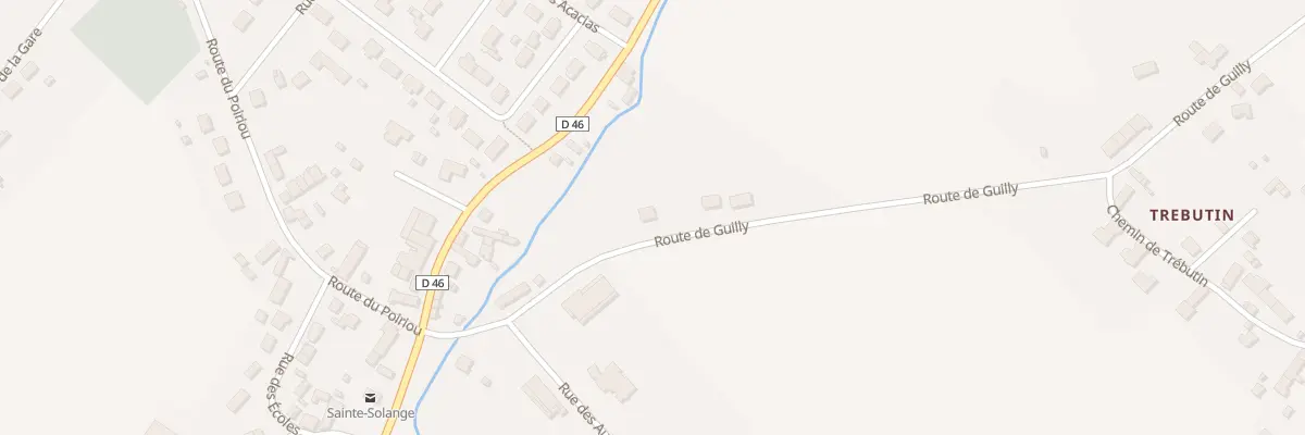 Plan du 9 Rte de Guilly à Sainte-Solange